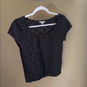 AEO Charcoal Gray Embroidered (No stains/holes)